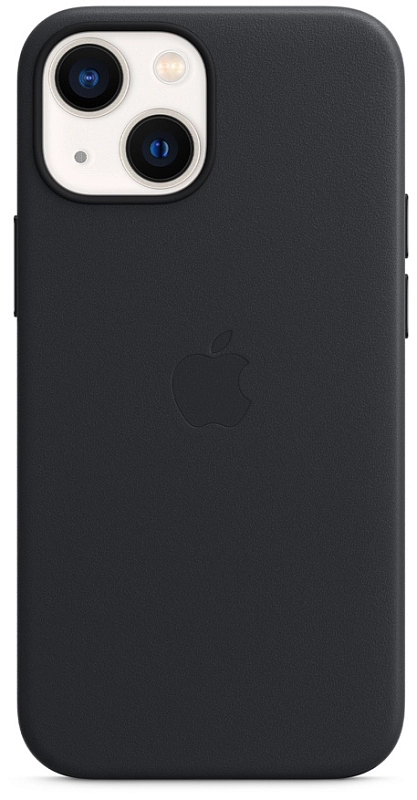 Apple для iPhone 13 mini Leather Case with MagSafe (полночь) фото 1 Apple для iPhone 13 mini Leather Case with MagSafe (полночь) фото 1
