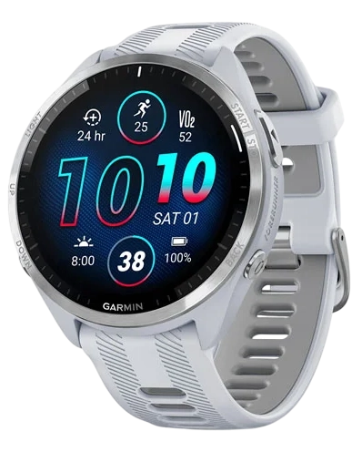 Garmin Forerunner 965 47 мм (белый корпус/бело-серый ремешок) Garmin Forerunner 965 47 мм (белый корпус/бело-серый ремешок)