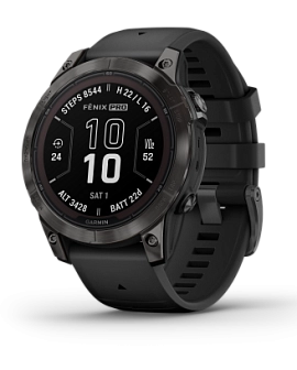 Garmin Fenix 7 Pro Sapphire Solar 47 мм (черный корпус/черный ремешок)