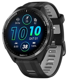 Garmin Forerunner 965 47 мм (черный корпус/черно-серый ремешок)
