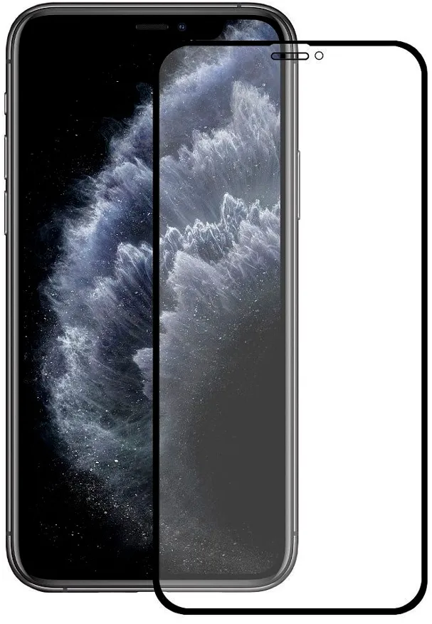 CASE 3D для Apple iPhone X/Xs/11 Pro (черная рамка)