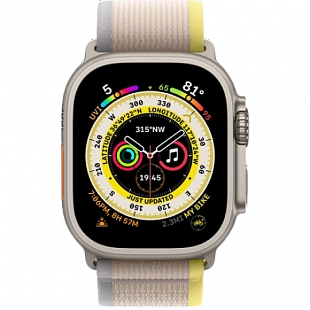 Apple Watch Ultra S/M + скретч-карта (желтый/бежевый) фото 1