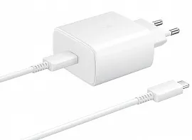 СЗУ Samsung USB Type-C с функцией быстрой зарядки Power Delivery 45Вт (белый)