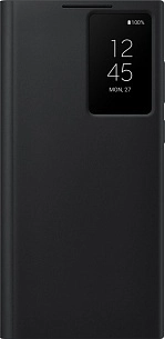 Smart Clear View Cover для Samsung S22 Ultra (черный)