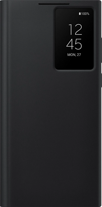 Чехол-книжка Smart Clear View Cover для Samsung S22 Ultra (черный)