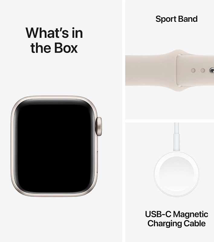 Apple Watch SE 2024 44 мм (сияющая звезда) фото 3 Apple Watch SE 2024 44 мм (сияющая звезда) фото 3