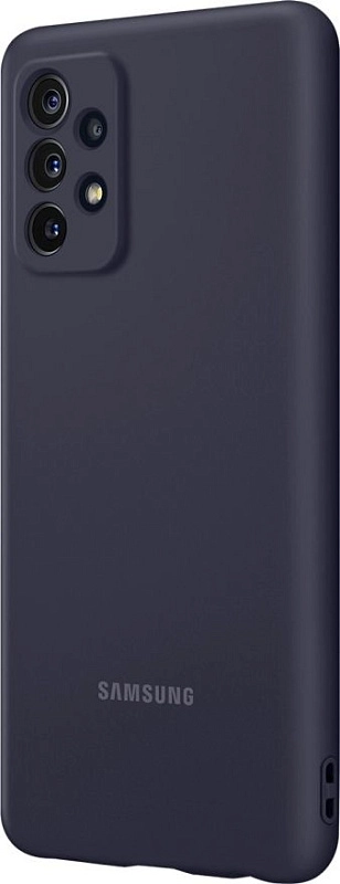 Чехол-накладка Silicone Cover для Samsung A72 (черный) фото 2 Чехол-накладка Silicone Cover для Samsung A72 (черный) фото 2