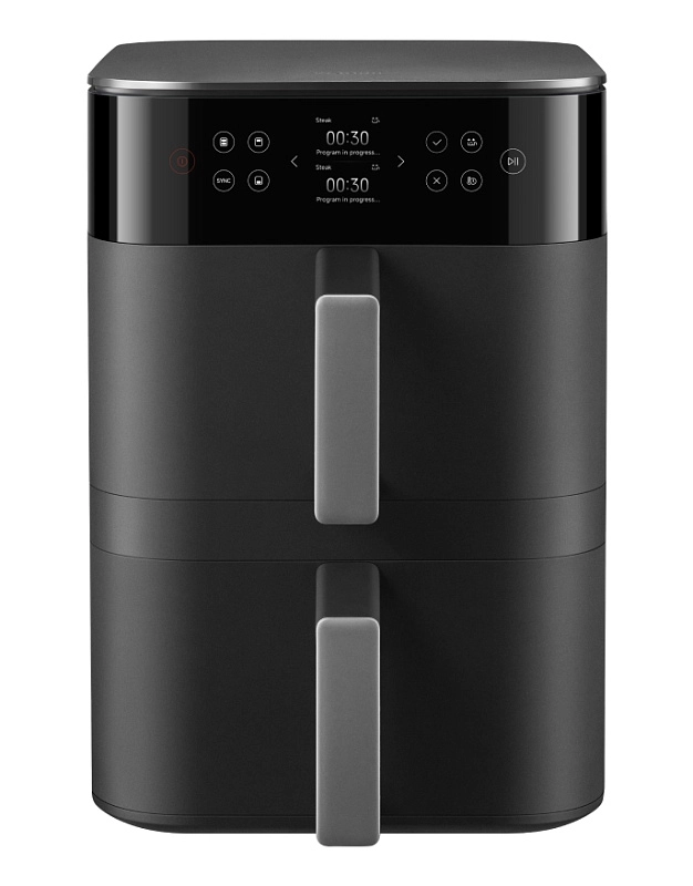 Xiaomi Smart Double Stack Air Fryer 12L (MAFDS1201, черный) фото 2