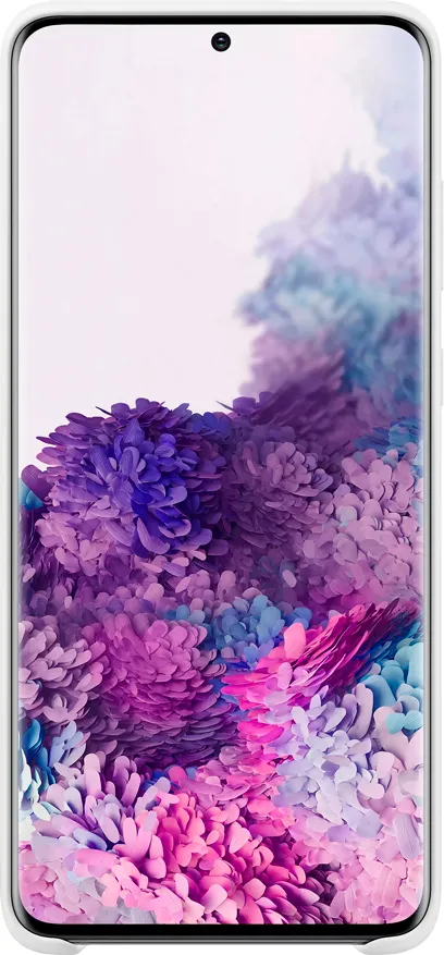Чехол-накладка Silicone Cover для Samsung Galaxy S20+ (белый) Чехол-накладка Silicone Cover для Samsung Galaxy S20+ (белый)