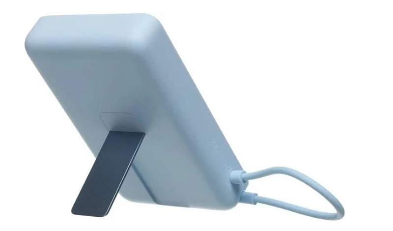 Xiaomi Magnetic Power Bank 10000 with Built-in Stand (WPB1007Z, голубой) фото 5