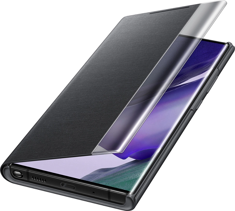 Чехол-книжка Smart Clear View Cover для Samsung Galaxy Note20 Ultra (черный) фото 1