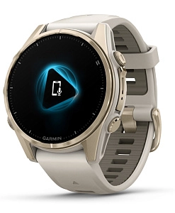 Garmin Fenix 8 AMOLED Sapphire 43 мм (бежевый корпус/песочный ремешок)