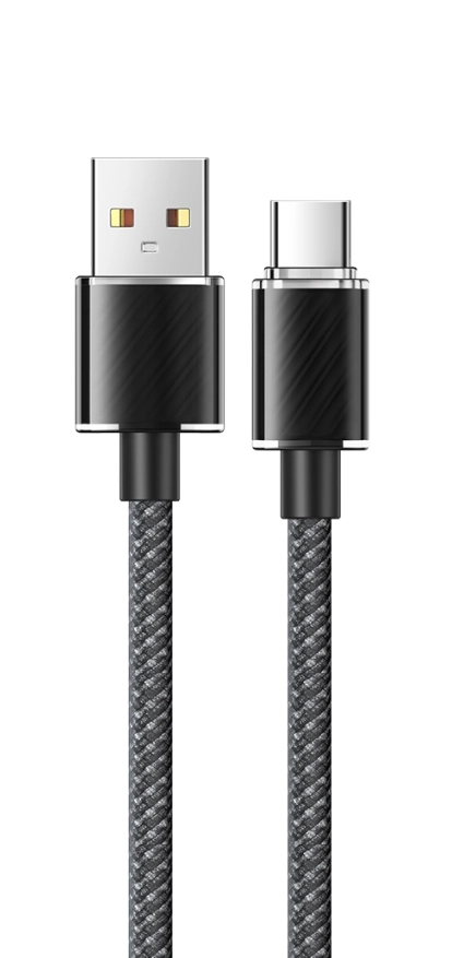 McDodo Type-C 6A Transparent 1.2м (черный)