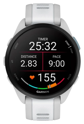Garmin Forerunner 165 Music 43 мм корпус (серый туман/ремешок белый камень) фото 1 Garmin Forerunner 165 Music 43 мм корпус (серый туман/ремешок белый камень) фото 1