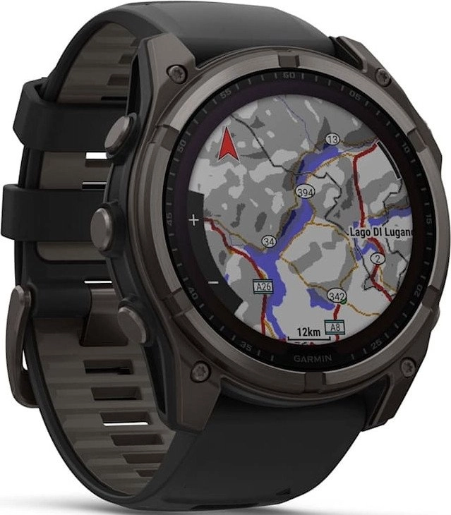 Garmin Fenix 8 AMOLED Sapphire Solar 51 мм (титановый корпус/неоново-серый ремешок) фото 1