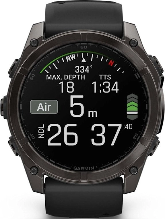 Garmin Fenix 8 AMOLED Sapphire 51 мм (черный корпус/черный ремешок) фото 2 Garmin Fenix 8 AMOLED Sapphire 51 мм (черный корпус/черный ремешок) фото 2