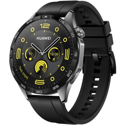 Huawei Watch GT 4 46 мм фторэластомер (черный) смарт часы купить в ...